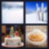 Level 58 Answer 11 - snow cake