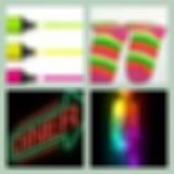 Level 35 Answer 10 - Neon Lights